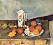 Paul Cezanne table of milk and fruit china oil painting reproduction